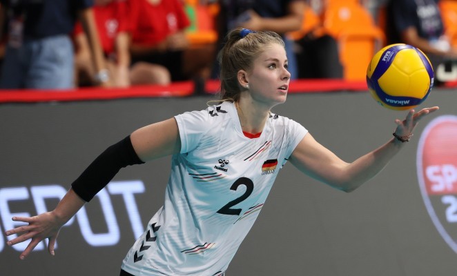 Pia Kästner hat gegen Spanien ein tolles Spiel gezeigt. © CEV
