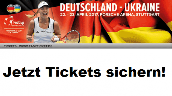 Tickets sichern für den Fed Cup in Stuttgart. © privat/DTB