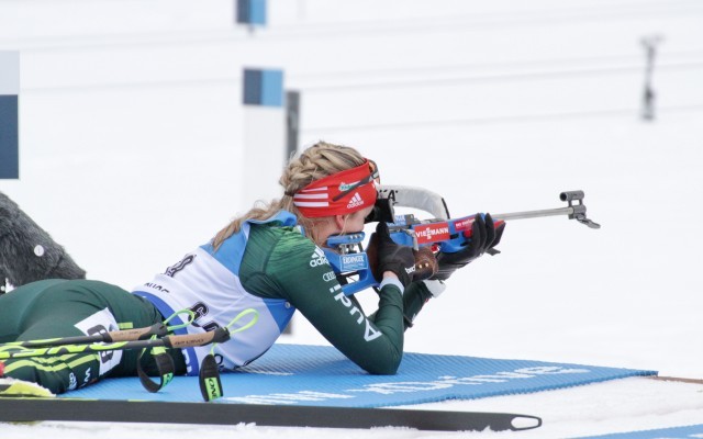 Franziska Preuß geht als deutsche Favoritin in die Biathlon-WM. © Christian Bier, CC BY-SA 3.0, https://commons.wikimedia.org/w/index.php?curid=65536074