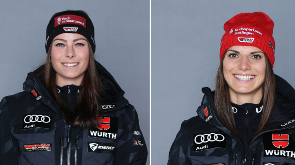 Daniela Maier (l.) und Celia Funkler starten in die Skicross-Saison 2020/21. © DSV