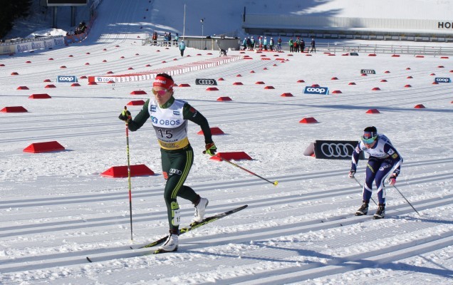 Katharina Hennig beim Holmenkollenrennen in Oslo 2019. © AJKlingenthal - Own work, CC BY-SA 4.0, https://commons.wikimedia.org/w/index.php?curid=77390104