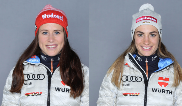 Katharina Hennig und Pia Fink starten bei der Tour de Ski 2021. © DSV
