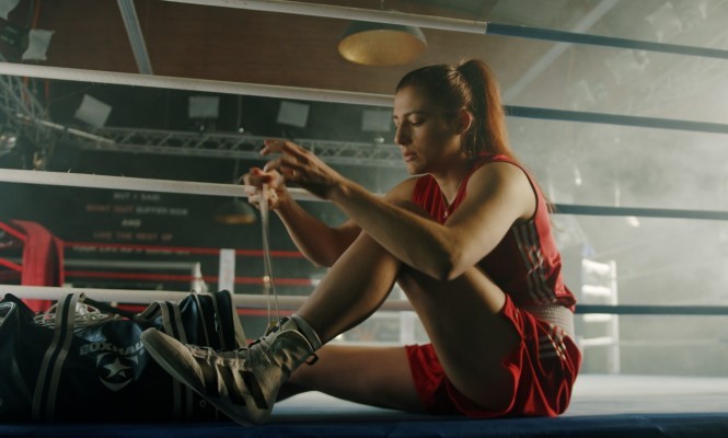 Boxerin Sarah Scheurich auf dem Weg zu Olympia. © Jendrik Wichels